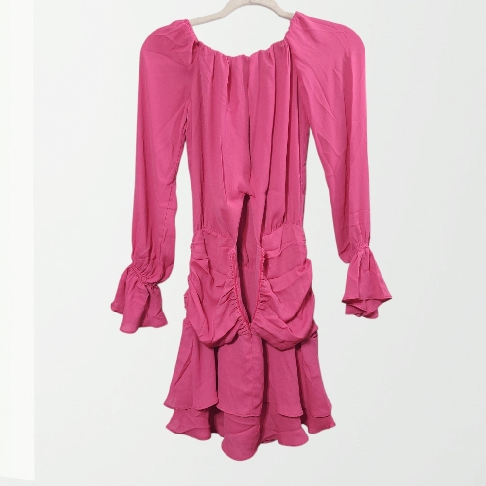 New Krisa x Revolve Pink Off-Shoulder Dress - Picture 4 of 5